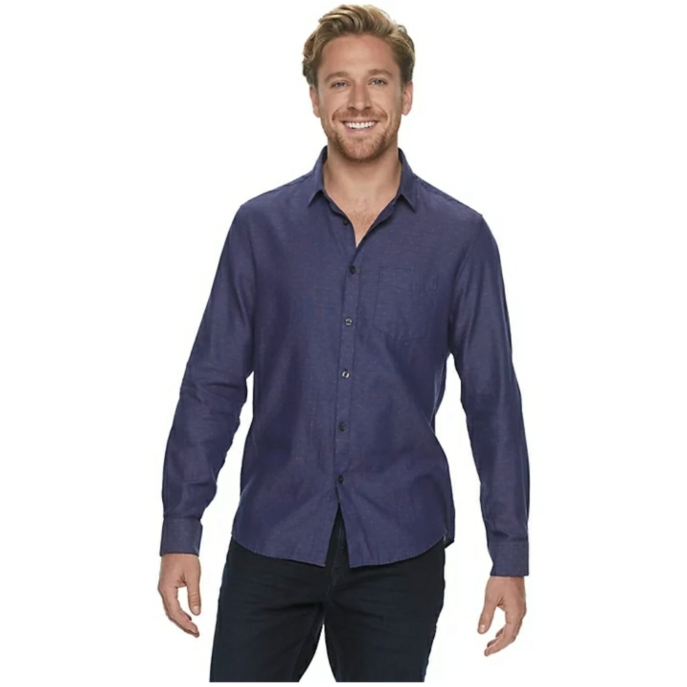 Marc Anthony Men's Button Down Shirt Slim Fit Medium